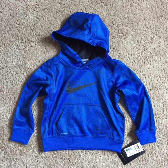 nike dri fit hoodie blue
